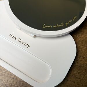 Rare Beauty White and Gold Vanity Mirror